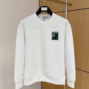 Loewe white sweatshirt, men's size M, low price, good quality.